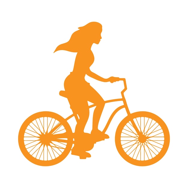 bicycle silhouette illustrator vector design