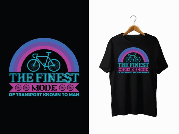 Bicycle t shirt design typography vector vintage