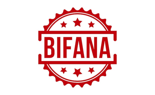 Bifana stamp red rubber stamp on white background Bifana stamp sign Bifana stamp