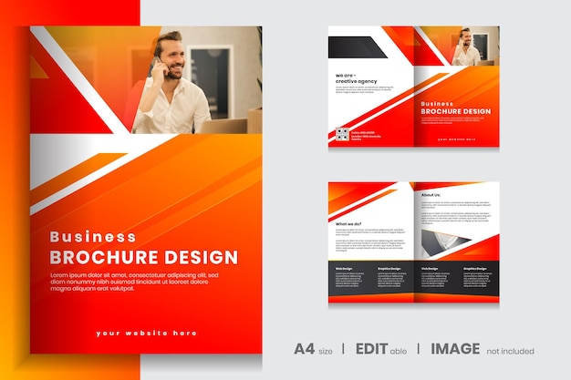 Bifold Brochure Design for Corporate business Template