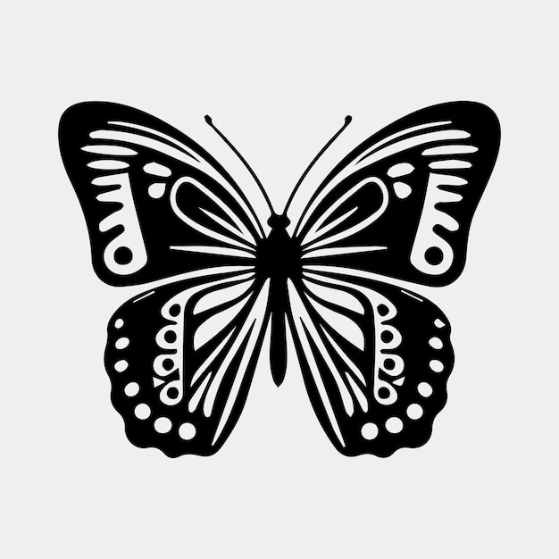 Big butterfly symbol icon Simple illustration of big butterfly vector icon for web