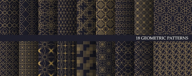 Big collection of luxury geometric