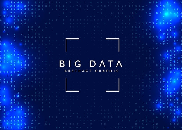 Big data abstract. Digital technology background.