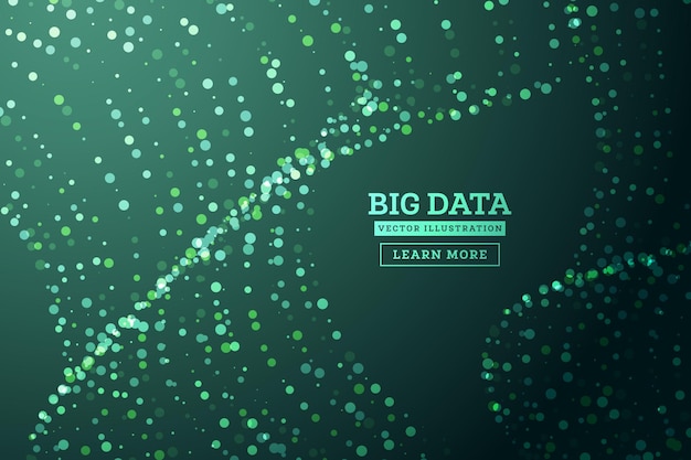 Big Data Concept Abstract Background Network Connection Structure