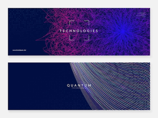 Big data concept. Digital technology abstract background. Artificial intelligence and deep learning. Tech visual for server template. Fractal big data concept backdrop.