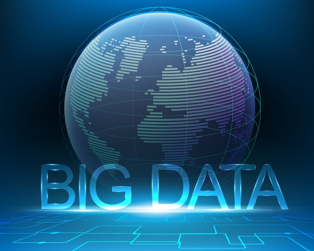 Big data concept and global network