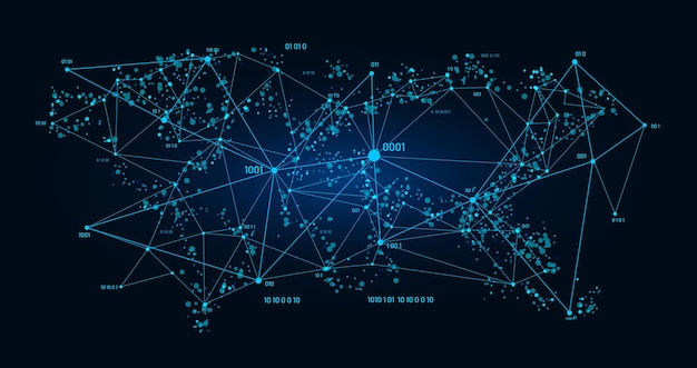 Big data technology background global network