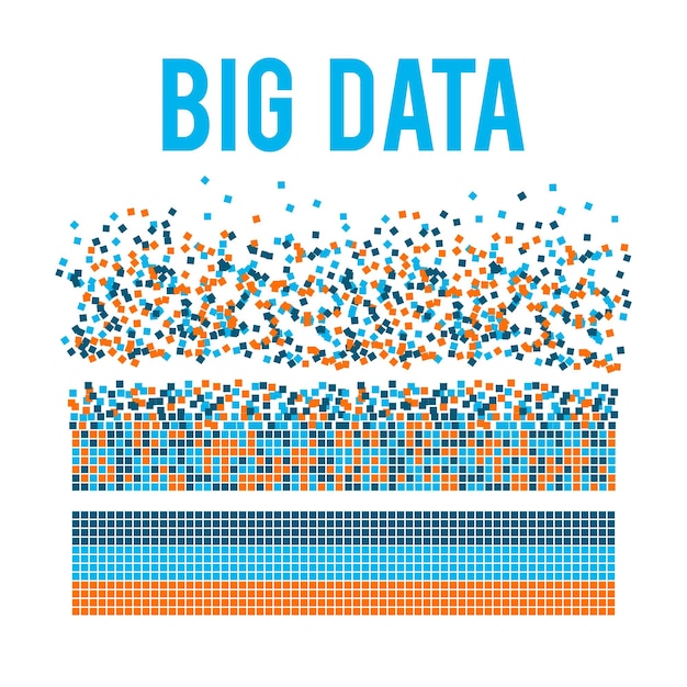 Big data visualization vector background