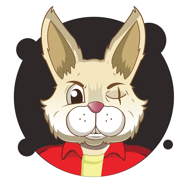 big head rabbit avatar