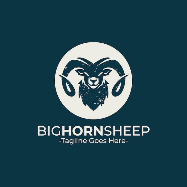 Big horn sheep logo template