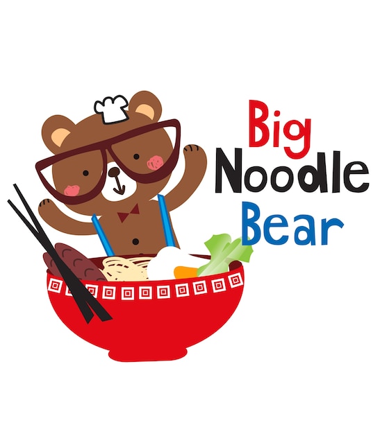 big noodles bear doodle