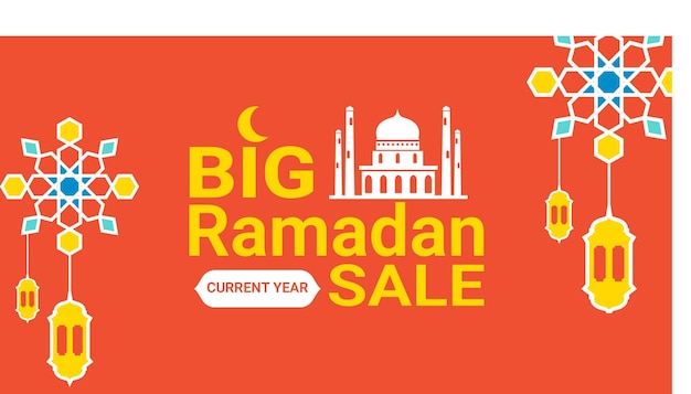 big ramadan sale background