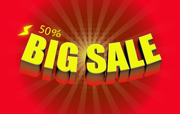 big sale banner comic zoom background