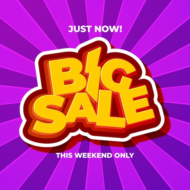 Big sale banner design. vector illustration