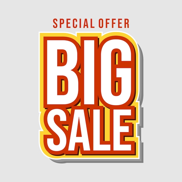 Big sale banner template design