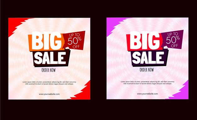 Big Sale banner template