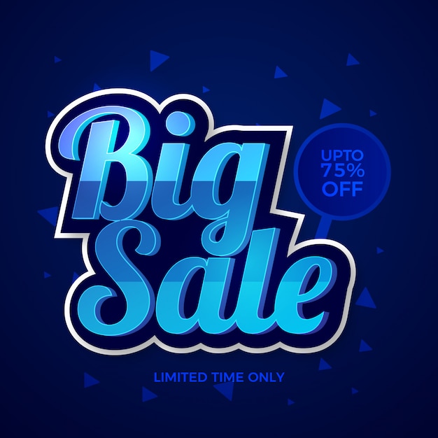 Big sale label background design