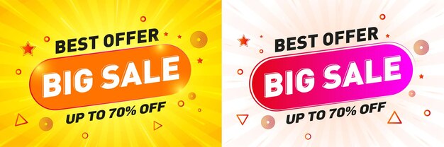 Big sale logo Unit, sale banner design template, discount app icon, Sale offer, Logo design, Sticker