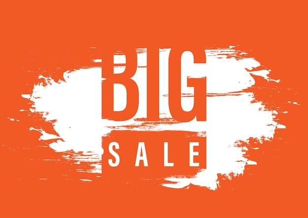 Big sale offer coral banner template advertising promotion poster grunge background style