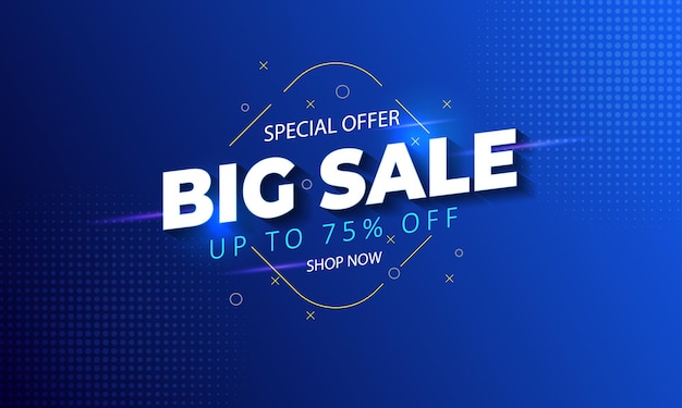 Big sale promotion sale banner template design