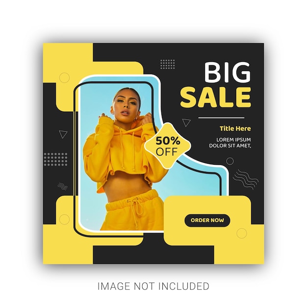 Big sale social media post template