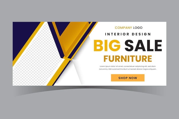 Big sale web banner template