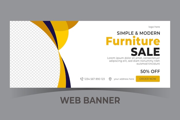 Big sale web banner template