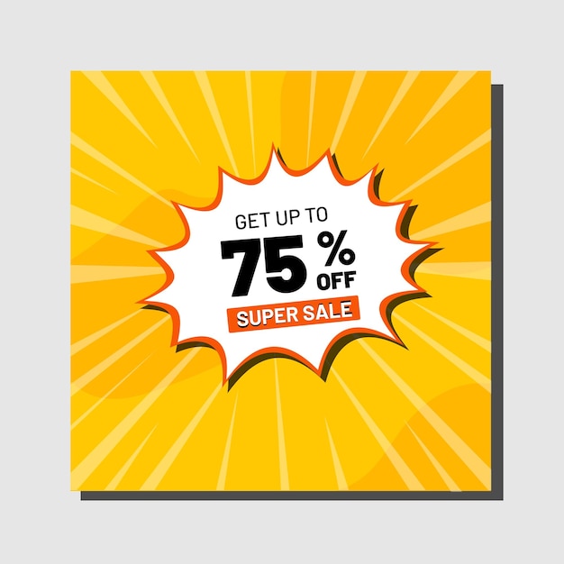 Big sales get up to 75 OFF banner