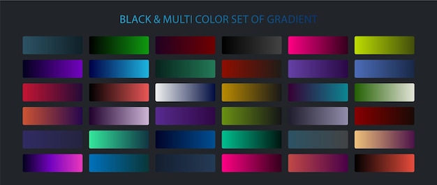 Big set of blocks and multiple color gradient collections