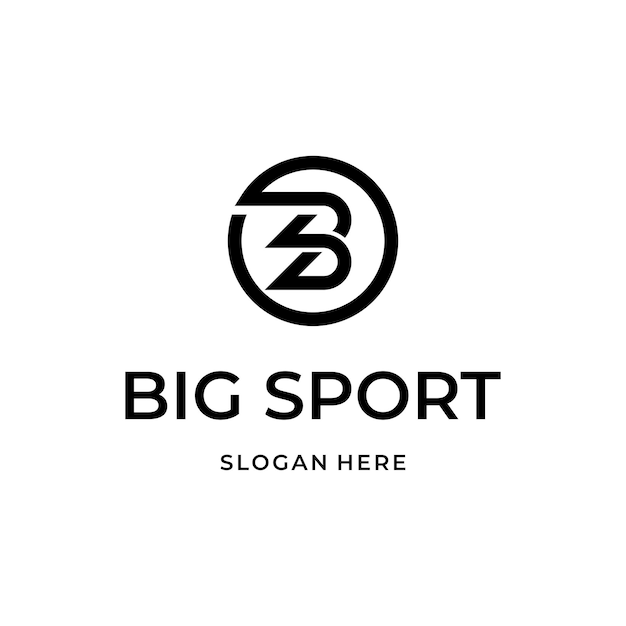 Big Sport Letter BS Logo Design