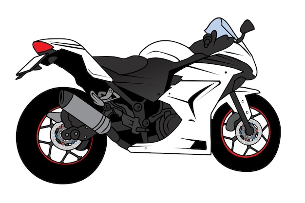 Bigbike Sport motorcycle Cartoon