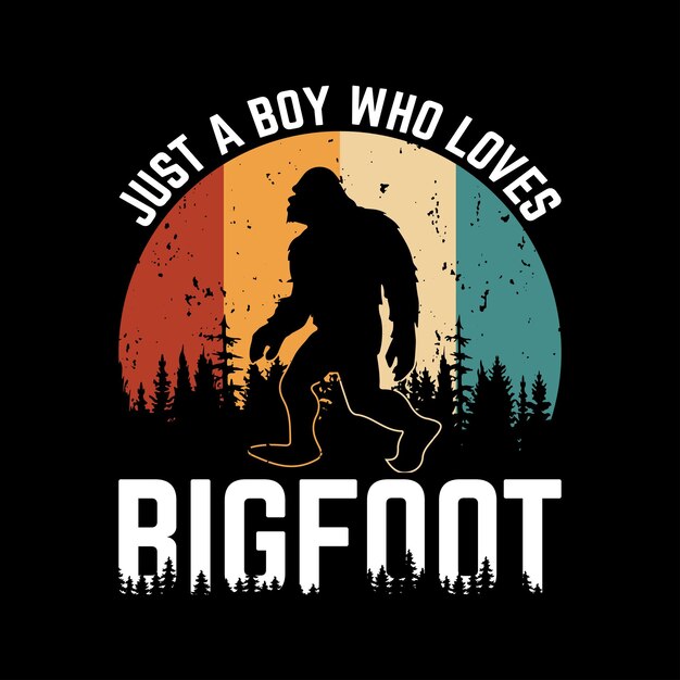 Vector bigfoot silhouettes vector and bigfoot concept illustration