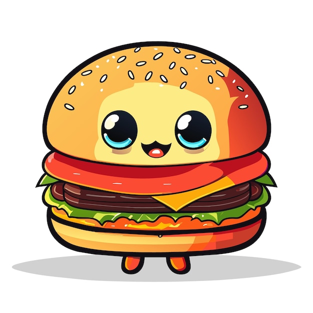 bigmac vector illustration cartoon