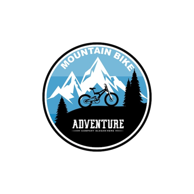 Bike Logo Icon Vector vehicle for sports racing casual downhill retro template