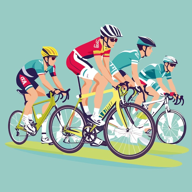 Bike racing riding sport illustration