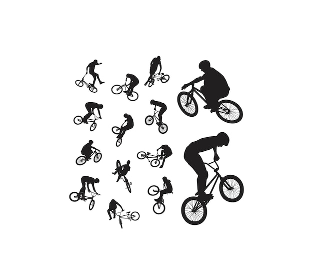 Bike Sport Silhouettes art vector design