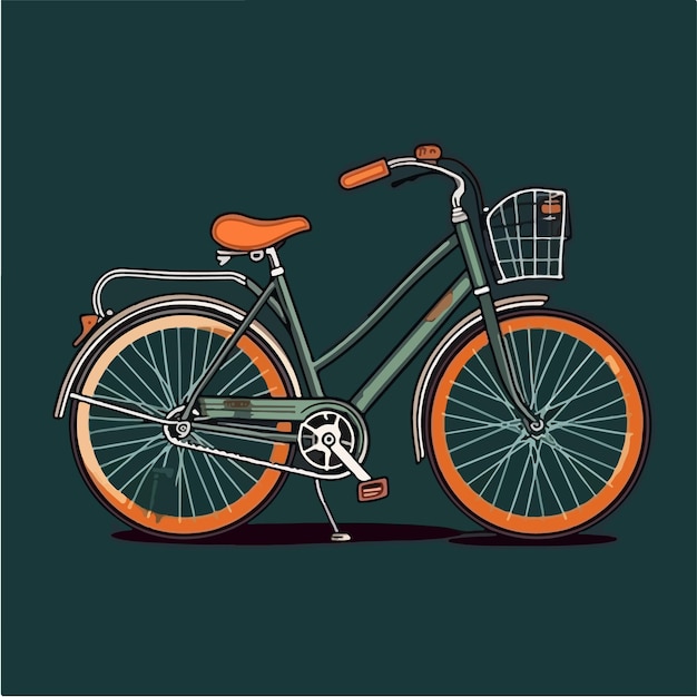 A bike with a basket on it