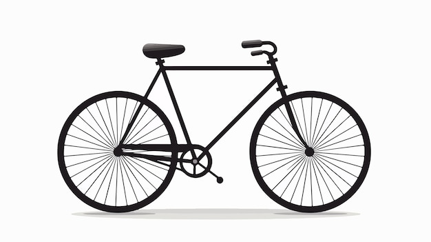 Vector a bike with a black seat and a white background