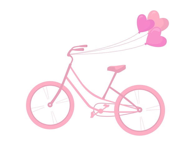 bike with hearts