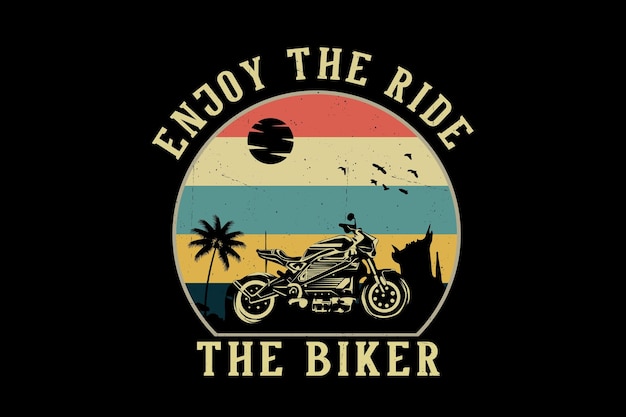 The biker silhouette design