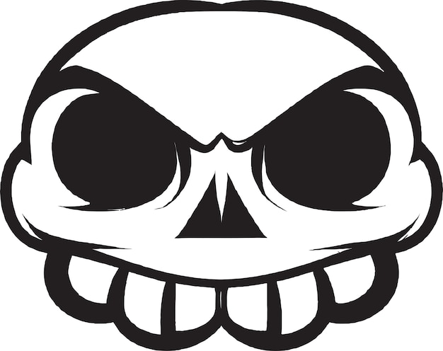 Biker Skull Logo Icon Vector