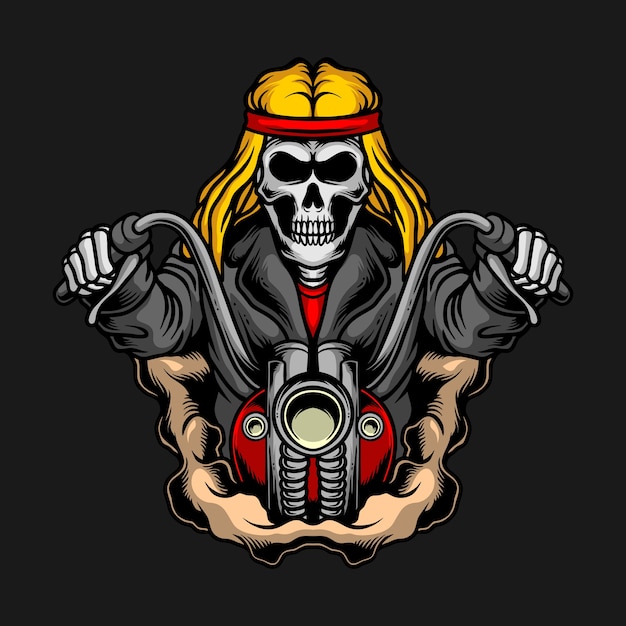 biker skull