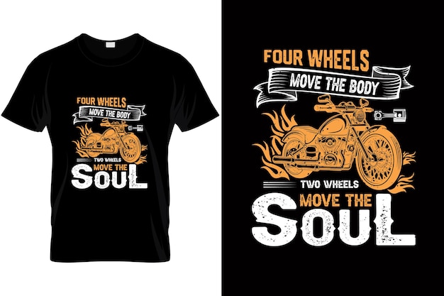 Biker Tshirt design for bike lover Motorcycle vector with vintage style