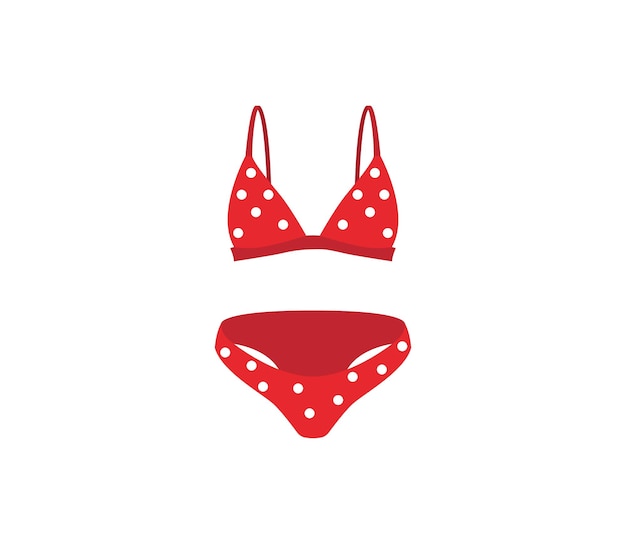 Bikini vector isolated icon Emoji illustration Swimwear vector emoticon