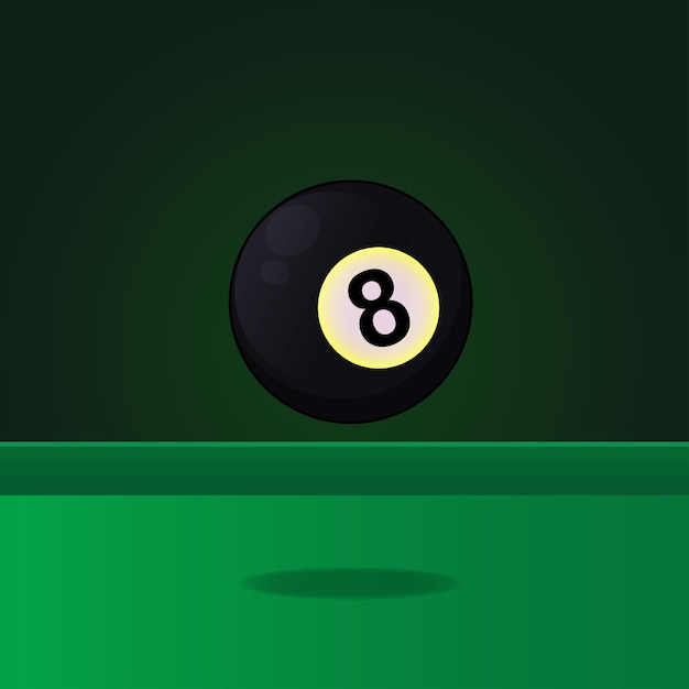 Billiard eight ball vector illustration