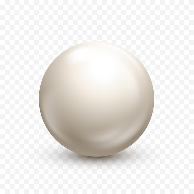 Billiard white pool ball Snooker or ping pong ball 3D white realistic sphere orb illustration