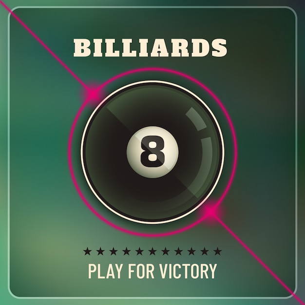 Vector billiards background