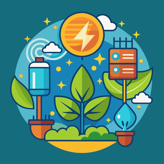 bio energy clipart vector art and illustration