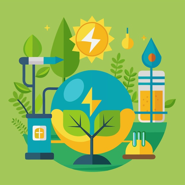 bio energy clipart vector art and illustration