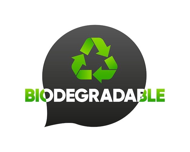 Biodegradable recyclable banner 100 percent bio recyclable and degradable packaging Ecology